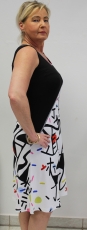 Dolcezza Kleid ohne Arm Farbe schwarz/wei