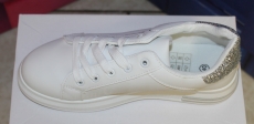 Damen-Low-Sneaker white silver