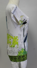 Dolcezza Kurzarmshirt wei/floral