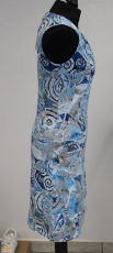 Dolcezza Kleid ohne Arm blau/wei