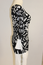 Dolcezza Blusen-Shirt schwarz/wei