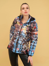 Dolcezza Steppjacke Druck Vgel