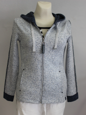 Dolcezza Sweatjacke natur meliert mit Kapuze
