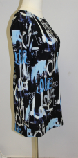Longhirt Vanessa Style schwarz/blau/wei