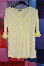 Langarm-Basic-Shirt GlamStyle gelb