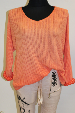 Feinstrickpulli GlamStyle orange