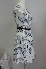 Kleid Gotta/Two Blue wei mit Kringel