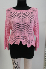 GlamStyle Hkel-Pulli Langarm fuchsia