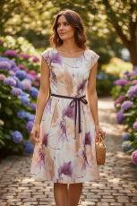 Kleid Gotta wei�/beige/lila