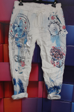 Jogpants Dressplaner wei/blau