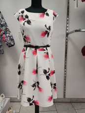 Kleid Gotta wei/pink/schwarz Lotusblte