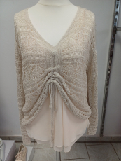 Langarmpulli beige