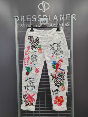 Jogpants Dressplaner wei Druck Papagei