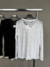 Spitzenshirt wei� R�cken Muster