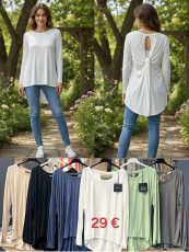 Blusenshirt dunkelblau