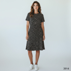 Dressplaner Kurzarm-Kleid Bl�mchen blau