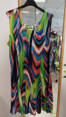 Kleid ohne Arm rot/schwarz/gr�n/blau