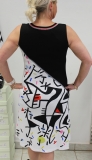 Dolcezza Kleid ohne Arm Farbe schwarz/wei�