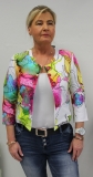 Dolcezza Jacke kurz wei� mit Muster
