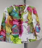 Dolcezza Jacke kurz wei� mit Muster