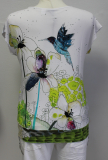 Dolcezza Kurzarmshirt wei/floral