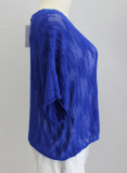 leichter Sommerpulli royalblau