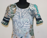 Dolcezza Kleid Kurzarm blau/t�rkis/beige