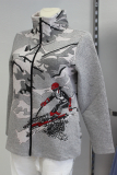Dolcezza Jacke grau Druck Ski