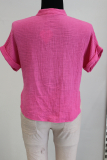 Bluse Kurzarm pink