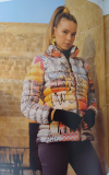Dolcezza Steppjacke wei�/pink/orange