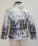 Dolcezza Steppjacke wei�/schwarz