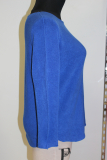 Langarmpullover royalblau