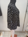 Bluse Dressplaner mit Punkte Farbe schwarz
