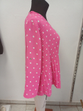 Bluse Dressplaner mit Punkte Farbe pink