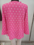 Bluse Dressplaner mit Punkte Farbe pink