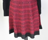 Kleid Invisible Farbe schwarz/rot