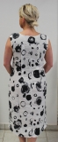 Dolcezza Lerinenkleid ohne Arm wei/schwarz