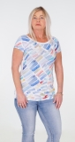Dolcezza Shirt Kurzarm wei/pastell