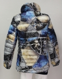 Dolcezza Jacke Winter blau/wei/schwarz/beige