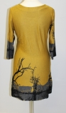 Kleid Druck Bume Farbe gelb
