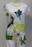 Dolcezza Kurzarmshirt wei/floral