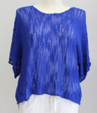 leichter Sommerpulli royalblau
