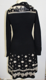 Kleid Invisible schwarz mit Bordre