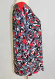 Nicolette Shirt Gladios grau/wei/rot/schwarz