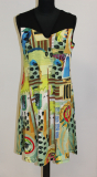 Dolcezza Kleid ohne Arm gelb/grn