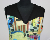 Dolcezza Kleid ohne Arm gelb/grn