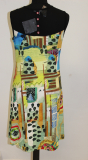 Dolcezza Kleid ohne Arm gelb/grn