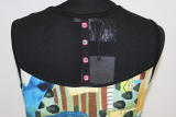 Dolcezza Kleid ohne Arm gelb/grn