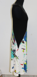 Dolcezza Kleid ohne Arm schwarz/wei/blau/bunt