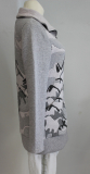 Dolcezza Sweatjacke lang hellgrau